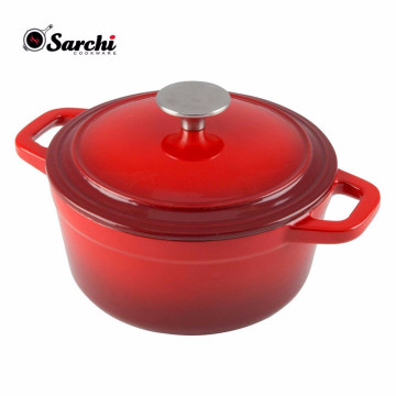 Cast iron casserole soup pot